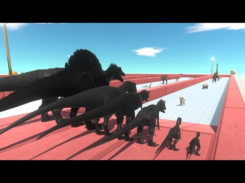 Team DARK Dinosaurs Death Run Tour - Animal Revolt Battle Simulator