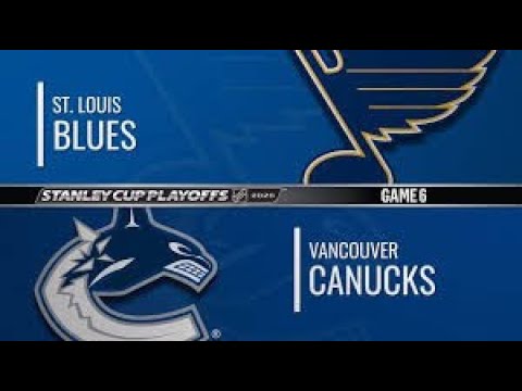 NHL PS4. 2020 STANLEY CUP PLAYOFFS FIRST ROUND GAME 6 WEST: BLUES VS CANUCKS. 08.21.2020. (NBCSN) !