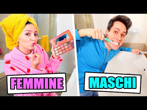 FEMMINE vs MASCHI in BAGNO!