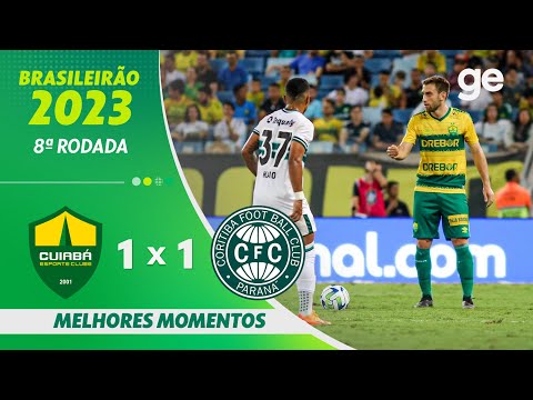 Gols e lances de Cuiabá x Coritiba