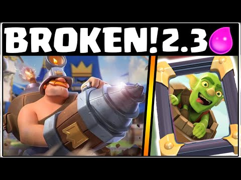 *BROKEN* FAST CYCLE LOGBAIT DECK | CLASH ROYALE | 2.3 ELIXIR COST!