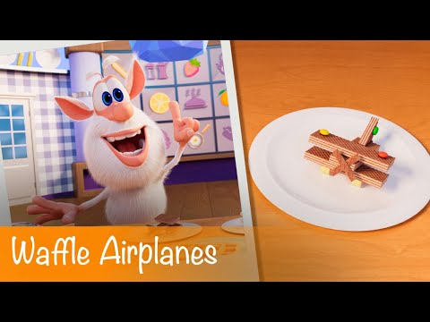 Booba - Food Puzzle: Waffle Airplanes - Episode 16 - Cartoon for kids