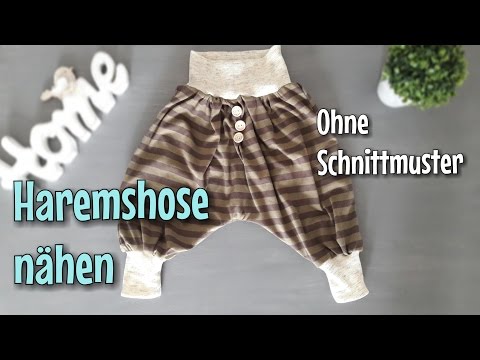 Haremshose nähen - Für Anfänger - OHNE Schnittmuster - Nähtinchen