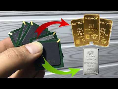 Gold & Silver Recovery From BGA ic Chips | Gold Recovery | Silver Recovery