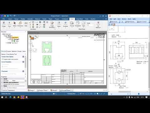 Ansys Spaceclaim Modelling and Drafting Example 3