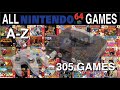 All N64 Games A Z US EU Nintendo 64 305 Games Compilation