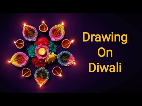 Drawing on a scene of Diwali 🎉🎉🧨 | Easy Drawing | Oil Pastels | Creative Ateefa |
