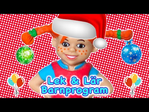Vi öppnar Pippi Långstrumps julkalender 🎄 Lek och lär barnprogram med rolig pyssel och lek ⭐️