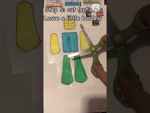 Tutorial on how to make a paper puppet!  #tutorial #paperpuppet #forsaken #noob