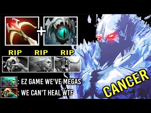 OMG Scepter + Shard AA Mid vs Megas Delete Max HP Regen/Heal Heroes Crazy Def Comeback WTF Dota 2