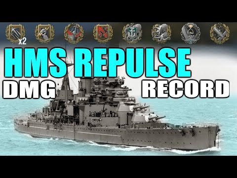 Repulse - EU damage record ? - World of Warships