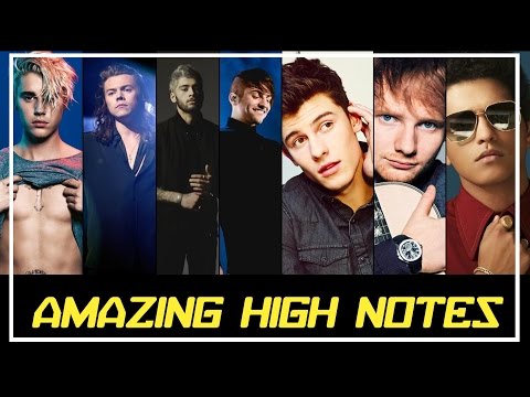 POP MALE SINGERS HITTING HIGH NOTES