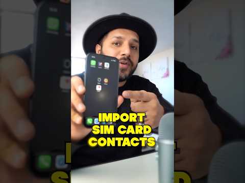 Import sim contacts to iphone email. #techtips #iphonetips  #appletips