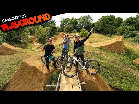 INVITING PRO MTB RIDERS TO ATTEMPT ALL THE JUMPS FIRST GO!! PLAYGROUND EP21