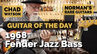 Video thumbnail for Guitar of the Day: 1968 Fender Jazz Bass Sunburst | Chad Watson at Norman's Rare Guitars by Normans Rare Guitars