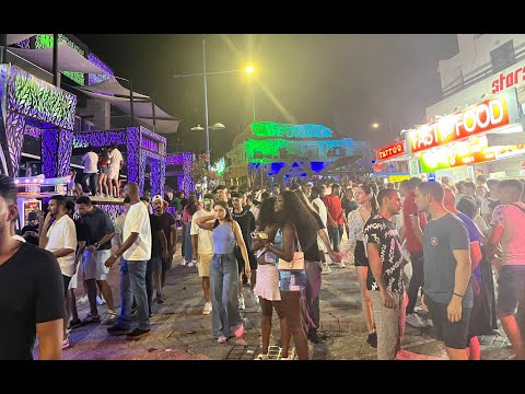 AYIA NAPA CYPRUS Nightlife  Walk Tour 2025 CRAZY Party Street!!!