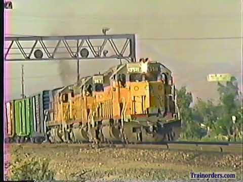 Classic Railroad Series 836 - UP at Colton, CA July 8, 1988.
