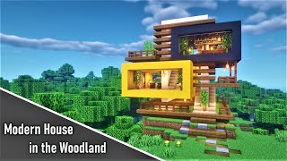 Minecraft -- #005 Cool Modern House in the Woodland --