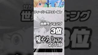 1戦やる→世界3位マジか
