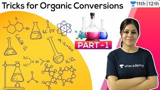 Organic Conversions | Tricks - 1 | Organic Chemistry | Unacademy Class 11 & 12 | Monica Bedi - CONVERSION