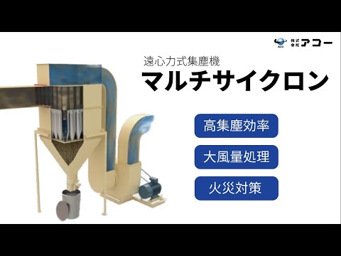 【構造・原理】遠心力集塵機マルチサイクロン