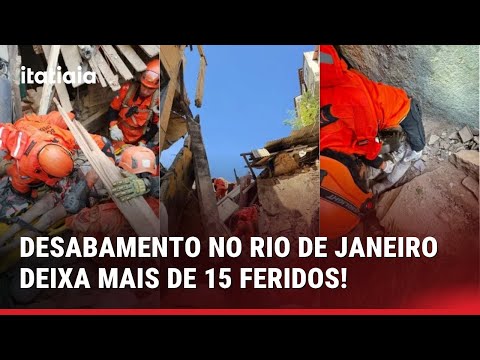 IMPRESSIONANTE! DESABAMENTO NO RIO DE JANEIRO DEIXA MAIS DE 15 FERIDOS NO CATETE