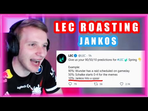 Jankos Getting ROASTED by LEC on Twitter - Nidalee Jungle | LoL Pro Gameplay