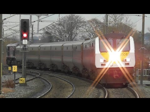 NIR 201 Class Loco 8209 + Enterprise Train - Clongriffin Station, Dublin