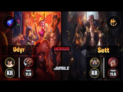 Clid UDYR (Jungle) [Phase Rush] VS SETT - Challenger KR Patch 11.9