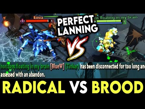 How Radical Plays Perfectly vs Brood Spammer - Got Disconnected For 10 Mins Still Won Dota 2