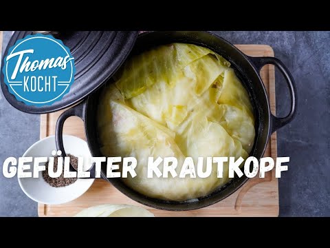 Kohlrouladen mal anders - Krautkopf oder gefülltes Kraut - Mamas Rezept
