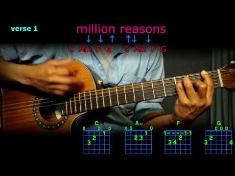 million reasons lady gaga guitar chords