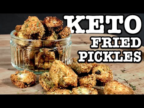 How To Make CRISPY KETO Fried Pickles Recipe | KETO Fried Pickles Recipe | LOW CARB Fried Pickles