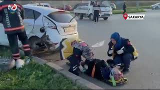 İki Otomobil Çarpıştı, Ortalık Savaş Alanına Döndü 6 Yaralı