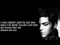 Adam Lambert - Cryin' Lyrics 
