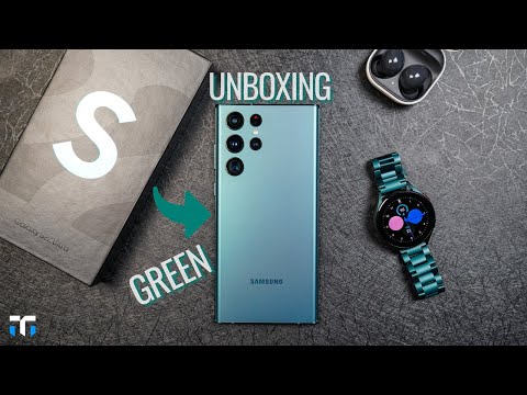 Samsung Galaxy S22 Ultra Green Unboxing + First Impressions: The Note Is Back!