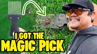 how to REMOVE WORM CASTINGS for $3.99 😳 Spring Lawn Care ~ Spring Cleaning 😂🤙🏾