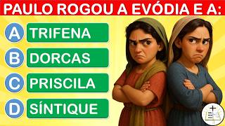 35 PERGUNTAS BÍBLICAS DE NÍVEL FÁCIL MÉDIO E DIFÍCIL - QUIZ BÍBLICO