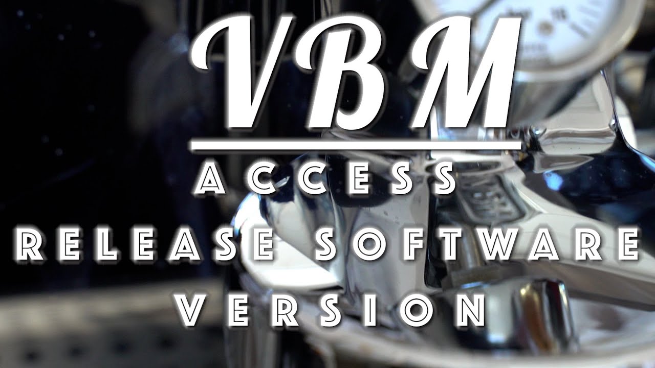 How to: Access Release Software Version on VBM Dual Boiler Espresso Machines