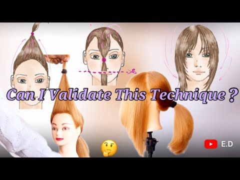 1 of 8 / DIY How to cut face framing layers in 3 minutes/coupe dégradée contour du visage