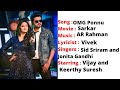 OMG Ponnu Lyrics With English Translation Sarkar Thalapathy Vijay Keerthy Suresh