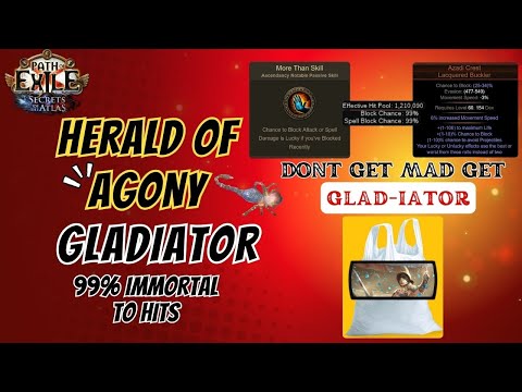 [PoE 3.26] The Almost Immortal Build - Herald of Agony Gladiator and Uber Cortex