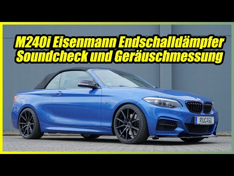 BMW M240i Eisenmann Auspuff - Soundcheck db Messung B58