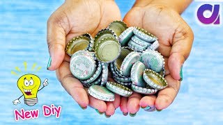 How to make cool craft from waste metal bottle cap
