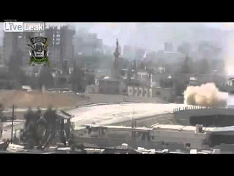 Syrian T 72 tank survived several hits from the Grenade Launcher