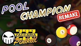 Pool Champion REMAKE (2018) - Zaccaria Pinball - Crow Pinball