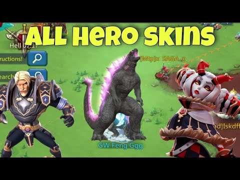Lords Mobile - All hero skins overview! Which skin is the best one? Lets see animation