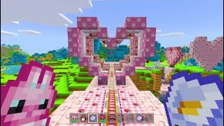 asking bf to be my Valentine on minecraft