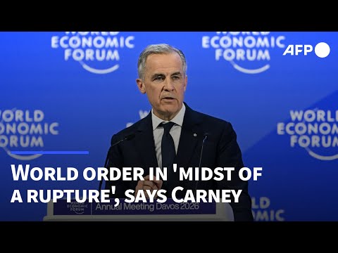 Video Thumbnail: IN FULL: World order in 'midst of a rupture,' Canada PM Carney tells Davos | AFP