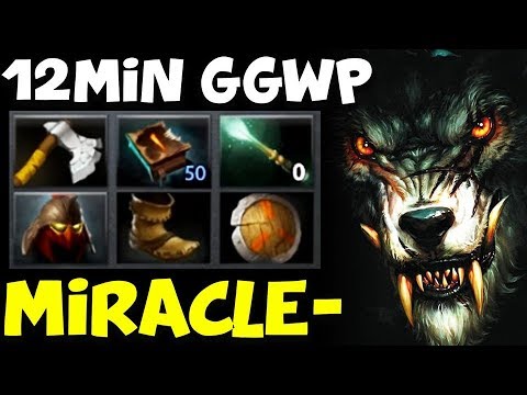 12 Min GGWP Miracle- Lycan Cancer Push Strat - Is This Liquid Ti9 Strategy?? Dota 2